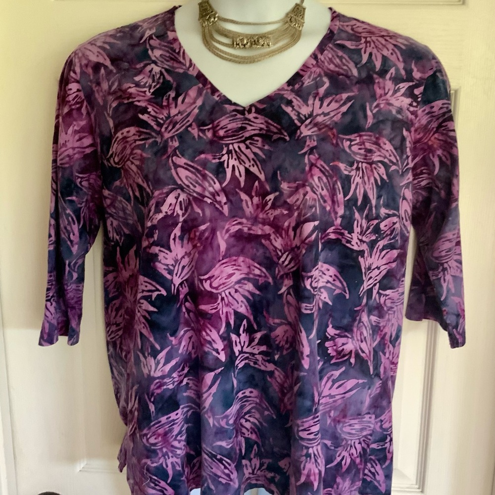 RUM REGGAE..Batik oversized Top